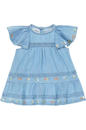 Tartine Et Chocolat Baby Bedrucktes Kleid aus Chambray