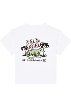 Palm Angels Bedrucktes T-Shirt aus Baumwoll-Jersey
