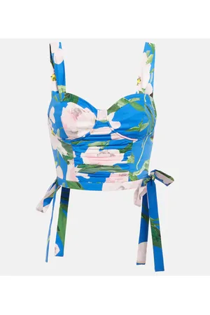 Carolina Herrera Cropped-Top aus einem Baumwollgemisch
