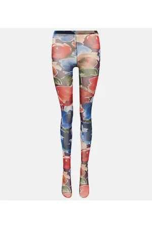 Dolce & Gabbana Bedruckte Strumpfhose aus Tüll
