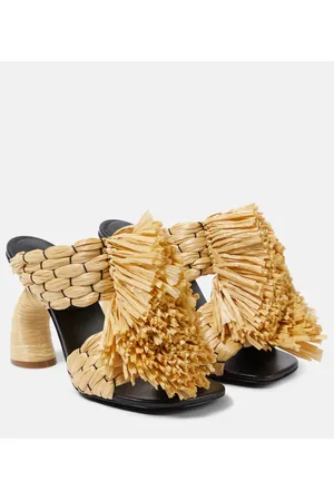 DRIES VAN NOTEN Sandalen aus Raffiabast