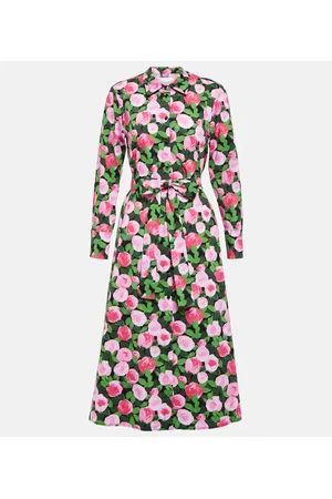 Carolina Herrera Bedrucktes Hemdblusenkleid