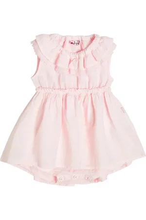 Il gufo Baby Kleid aus Leinen