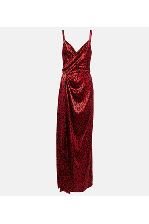 Dolce & Gabbana Bedruckte Robe aus Satin