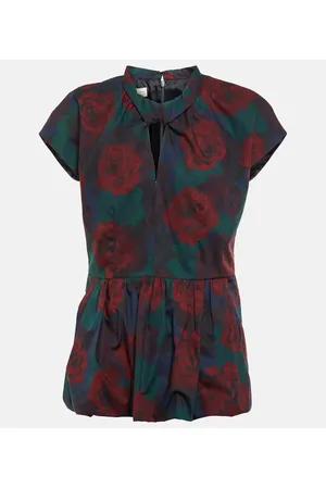 DRIES VAN NOTEN Bedrucktes Top aus Baumwollpopeline