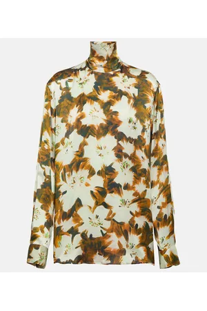 DRIES VAN NOTEN Top aus Seide
