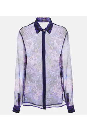 VERSACE Hemd aus Seidenchiffon