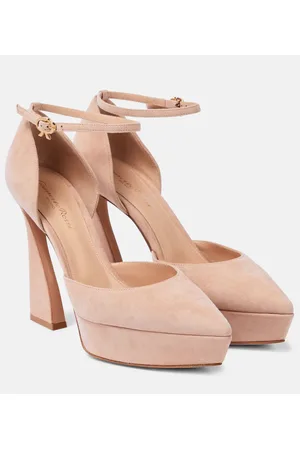 Gianvito Rossi Plateau-Pumps Vertigo aus Veloursleder