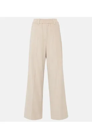 Brunello Cucinelli Weite Hose aus Baumwoll-Cord