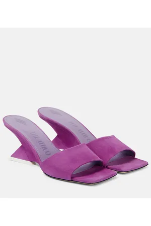The Attico Pantoletten Cheope 60 aus Veloursleder