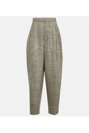 Stella McCartney High-Rise-Hose aus Wolle