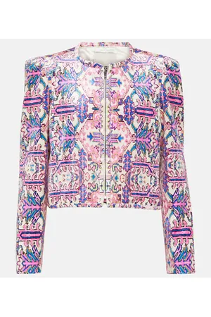 Isabel Marant Bedruckte Cropped-Jacke Valian