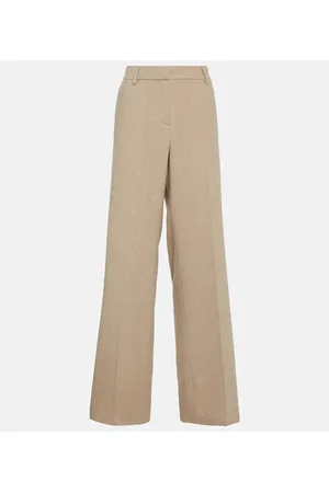 MAGDA BUTRYM Weite Mid-Rise-Hose aus Kaschmir