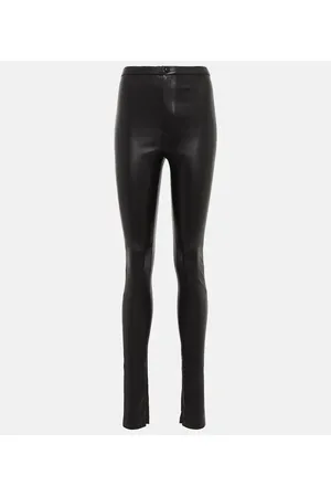 WARDROBE.NYC High-Rise Leggings aus Leder