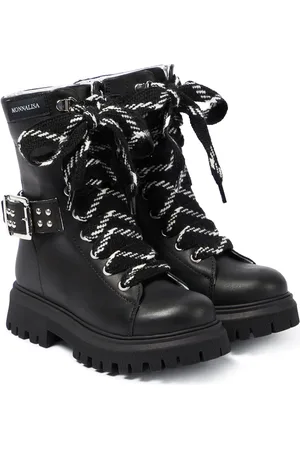 MONNALISA Verzierte Schnürstiefel aus Leder