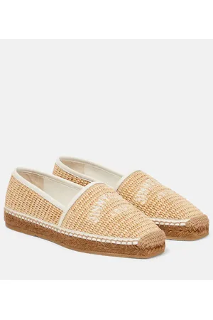 Jimmy Choo Espadrilles Brie Flat aus Raffiabast