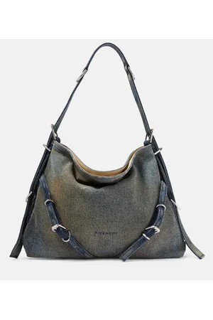Givenchy Schultertasche Voyou Medium aus Denim
