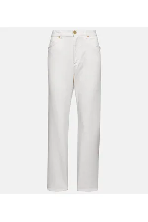 Balmain High-Rise Straight Jeans