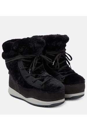 Bogner Ankle Boots Verbier 4 aus Shearling und Veloursleder