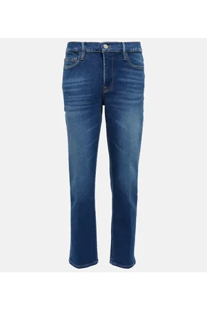 Frame Mid-Rise Straight Jeans Le Nouveau