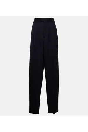 Bottega Veneta Gerade High-Rise-Hose aus Twill