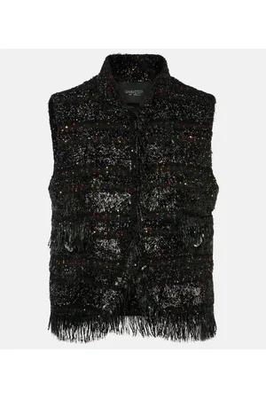 Giambattista Valli Verzierte Weste aus Bouclé