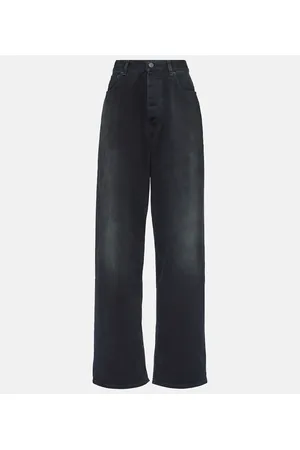 Balenciaga High-Rise Wide-Leg Jeans