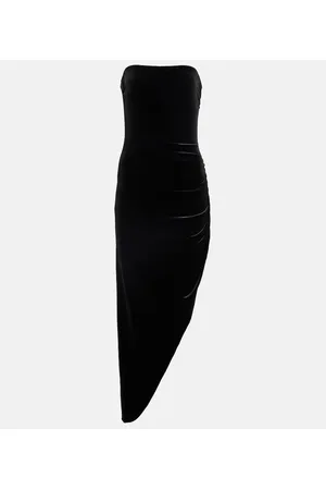 Norma Kamali Asymmetrisches Midikleid
