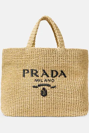 Prada Tote aus Raffiabast