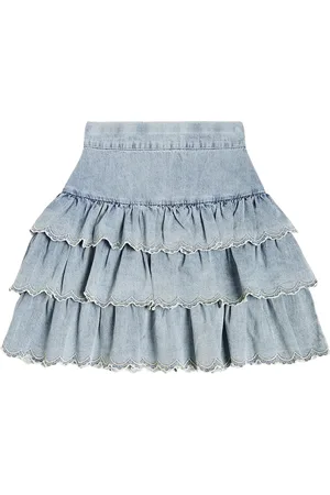 Petite Amalie Rock aus Baumwoll-Chambray