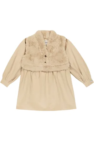Donsje Kleid Benties mit Faux Fur