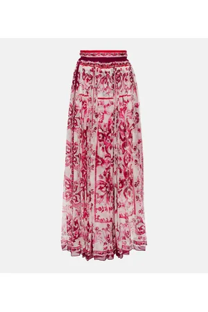 Dolce & Gabbana Maxirock Majolica aus Seide