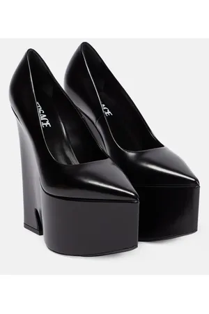 VERSACE Plateau-Pumps Tempest aus Leder