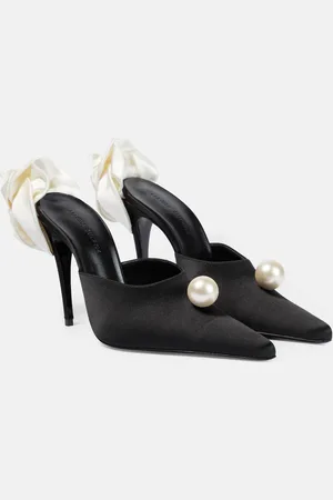 MAGDA BUTRYM Verzierte Mules aus Satin