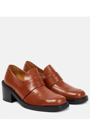 DRIES VAN NOTEN Loafer-Pumps aus Leder