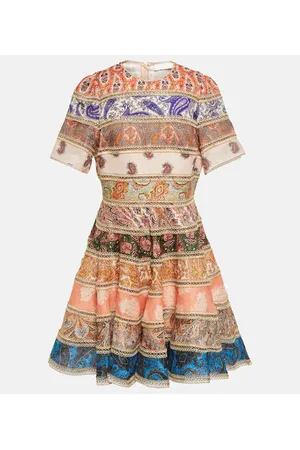 ZIMMERMANN Bedrucktes Minikleid Devi Spliced