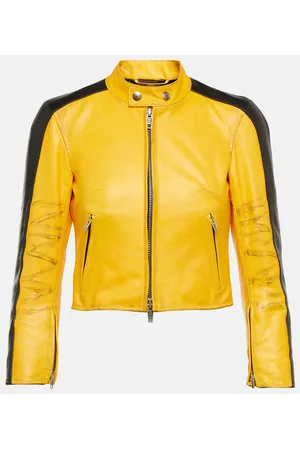Balenciaga Cropped-Lederjacke