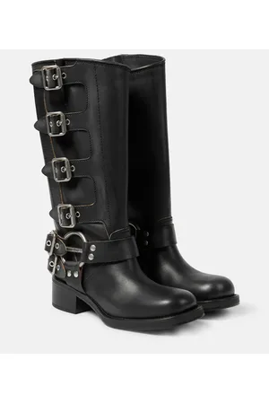 Miu Miu Stiefel aus Leder