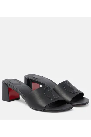 Christian Louboutin Pantoletten So CL 55 aus Leder