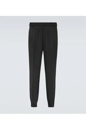 Prada Schmale Hose aus Woll-Gabardine