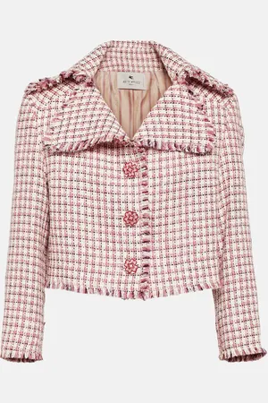 Etro Cropped-Jacke aus Bouclé