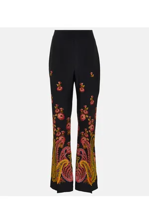 Etro High-Rise-Hose aus Seide