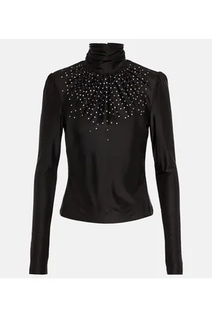 Paco rabanne Verziertes Rollkragentop