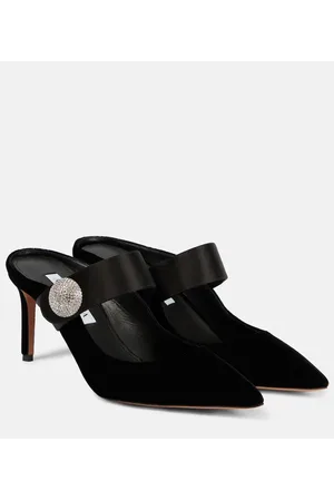 Aquazzura Verzierte Mules Crystal Macaron 75