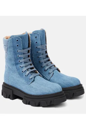 Gia Borghini Schnürstiefel Gia 35 aus Denim
