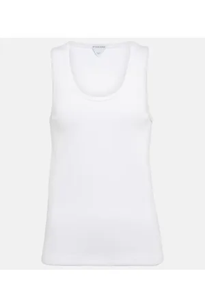 Bottega Veneta Top aus einem Baumwollgemisch