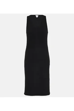 Bottega Veneta Midikleid aus Baumwoll-Jersey