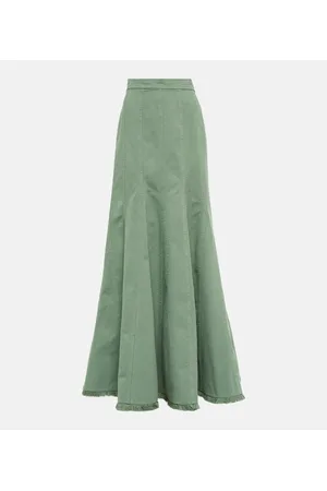 Max Mara High-Rise-Maxirock aus Baumwolle