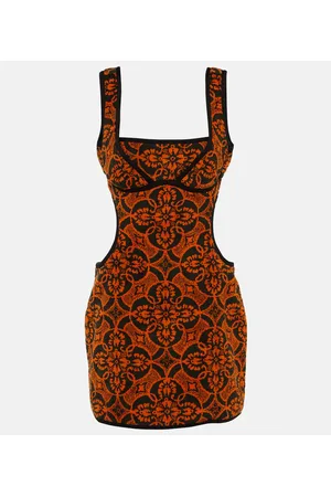 Marine Serre Minikleid aus Jacquard