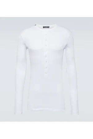 Dolce & Gabbana Henley-Hemd Re-Edition aus Baumwoll-Jersey